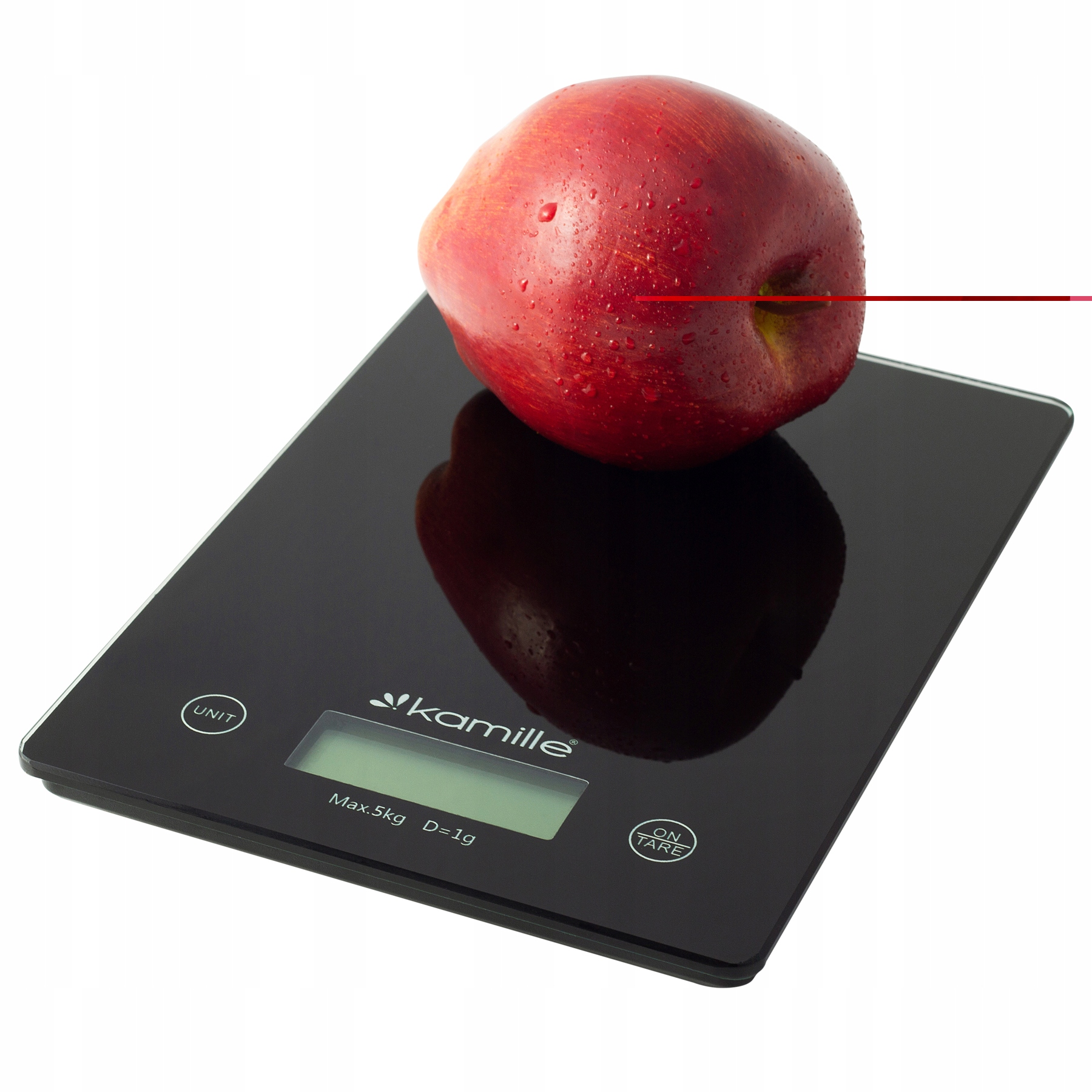 Kuchynská váha Kamille ELEKTRONICKÁ KUCHYŇSKÁ VÁHA čierna 5 kg